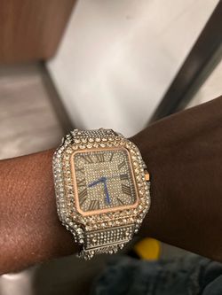 Luxury-Style Diamond Watch – Complete Set