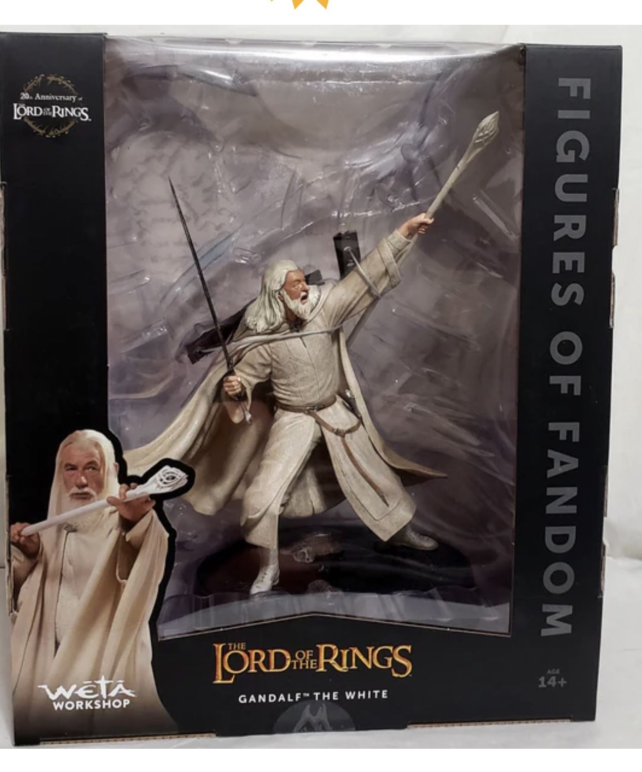 Weta Lord of the Rings Figures of Fandom Gandalf the White Statue