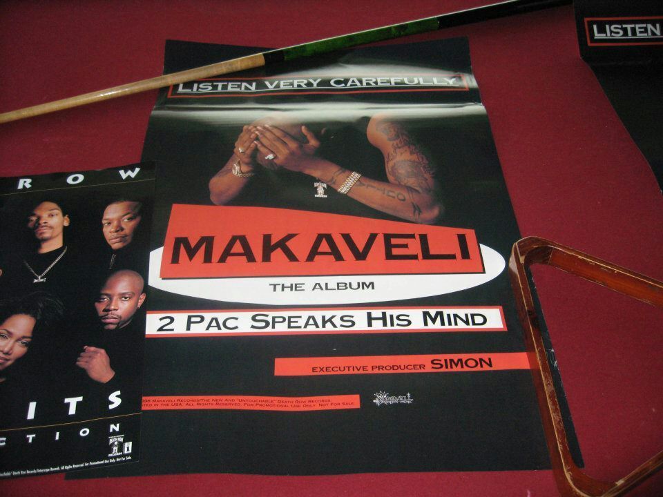 2Pac Makaveli Promo Poster Rare Death Row Records