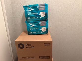 Rely Maximum Absorbency Underwear Size Small 80 Count