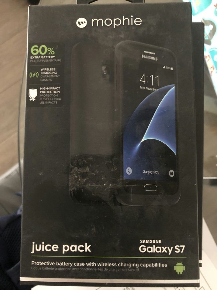 Brand new Mophie juice pack charging charger battery case for samsung galaxy s7
