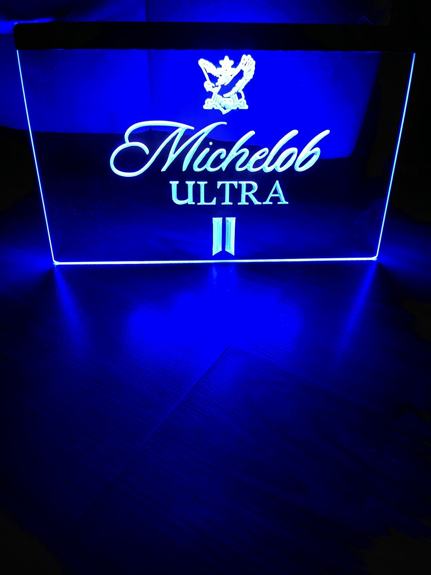 MICHELOB ULTRA LED NEON BLUE LIGHT SIGN 8x12