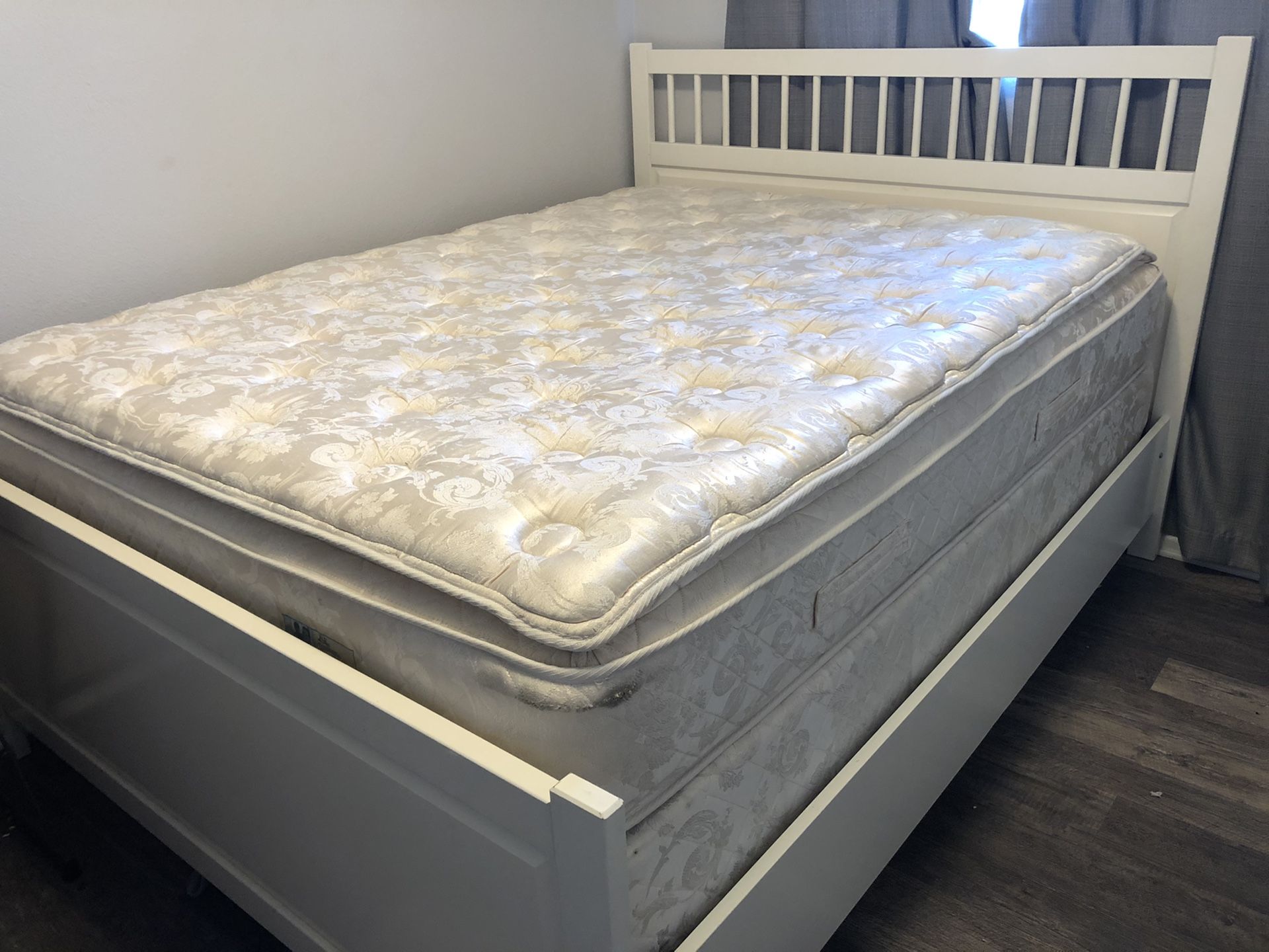 Queen Mattress, Box Spring, and Queen Bed Frame