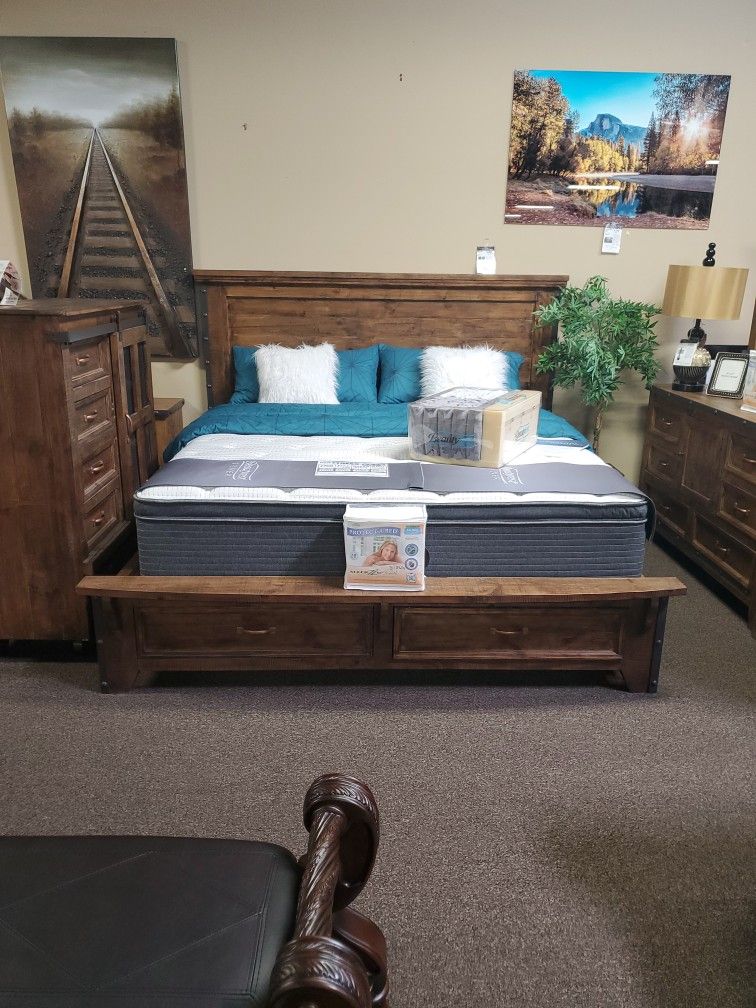 Brand New Urban Rustic Bedroom Set
