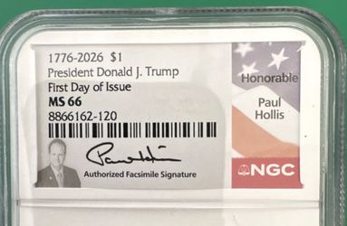 2026-P $1 Presidential Dollar Donald J Thrump