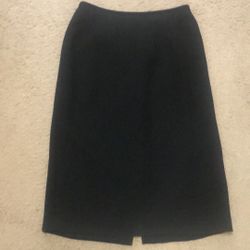 Preston & York Sz 6 Black Straight Skirt Lined
