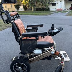 remote control folding power chair