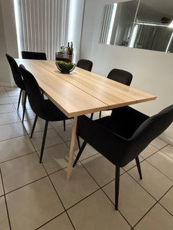 Dining room table and chairs