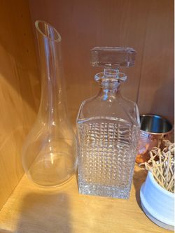 2 Glass Decanters - no chips or scratches