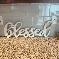 BLESSED sign 