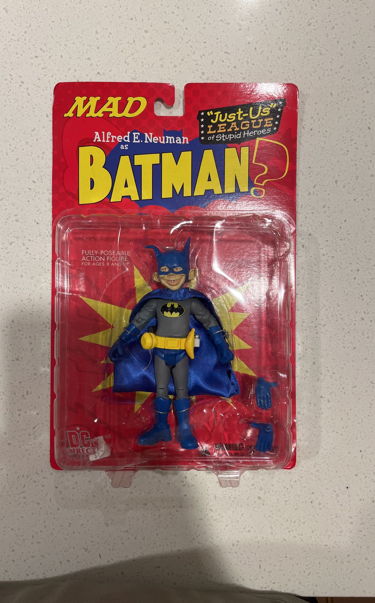 MAD Magazine Alfred E Neuman Batman Just Us League 6" Action Figure DC direct