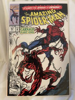 Amazing Spider-Man #361 Comic Book, 1st full appearance of Carnage 