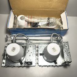 3Pcs Nora Lighting Recessed Housing - NL-301QAT 3” and 2x NS-401QAT 4” Air-Tight Line Voltage