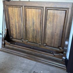 King Frame Bed With a Mirror