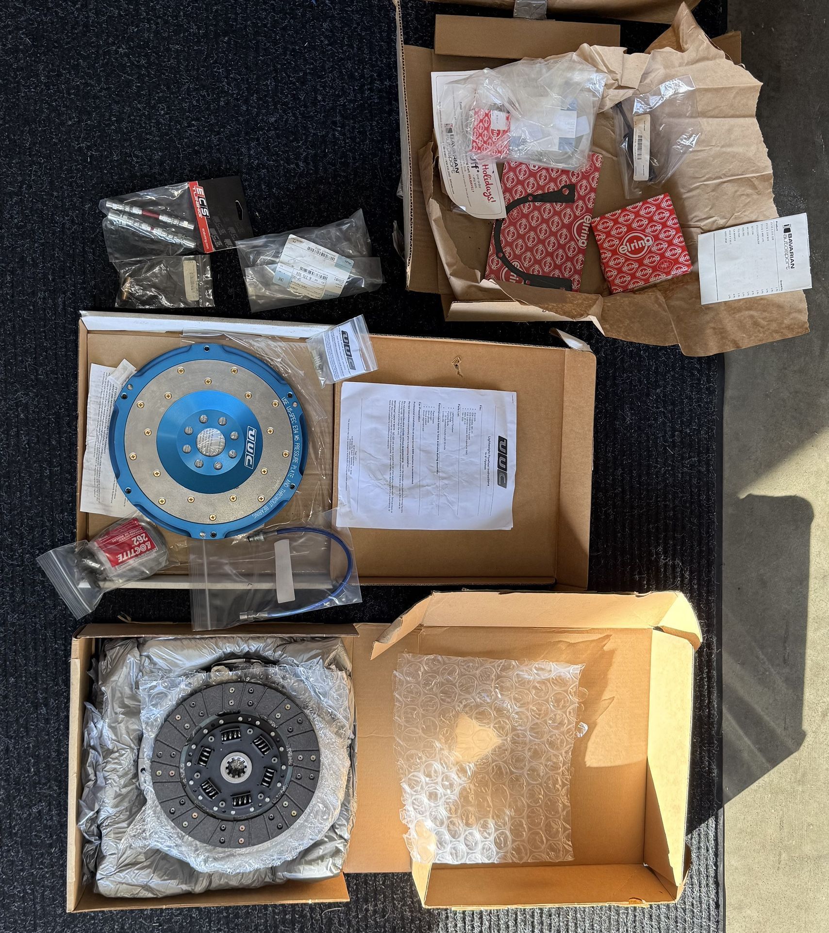 BMW E39/E46/Z3 (Parts) Clutch And Light Weight Flywheel Kit. (UUC) 528i/530i/540i 328i/330i 335i Z3 BMW Parts Clutch