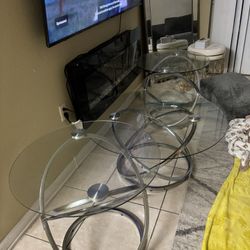 Glass Table Set