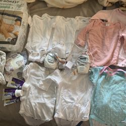 Baby Clothes/Diapers/Monitor 