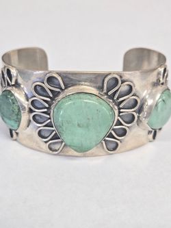 925 Silver Turquoise Cuff Bangle