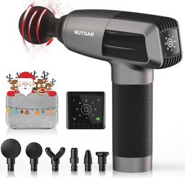 WUTSAR Percussion Massage Gun with 6 Attachments