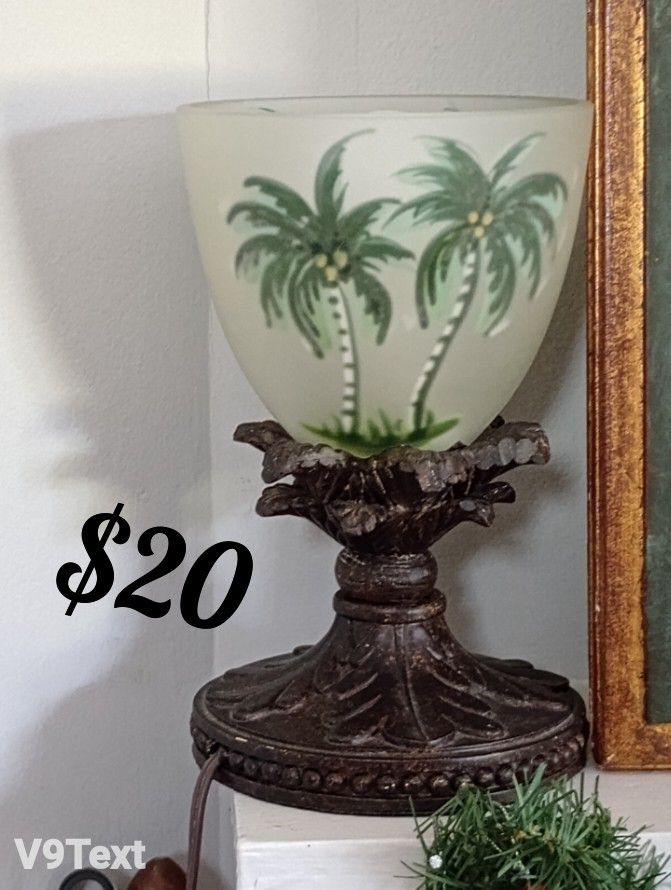 Antique Palm Tree Lamp
