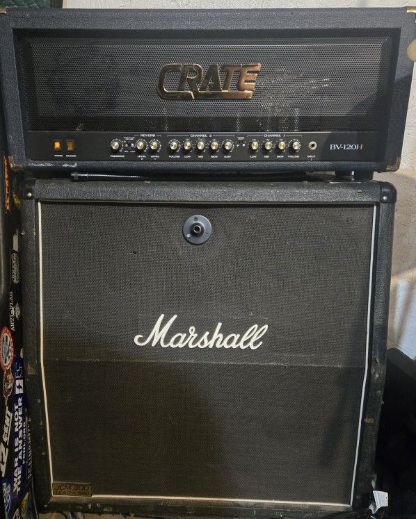 Blue Voodoo Stack Crate Blue Voodoo 120w Tube Amp With Marshall JCM(contact info removed ...