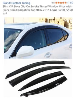 lexus is250 window visors