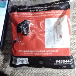 Black Fence Brackets 