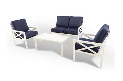 Everhome Stonington Cushioned 4-Piece Patio Set Table Chairs Loveseat ⭐️NEW IN BOX⭐️