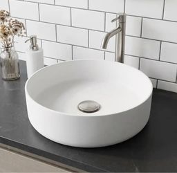 Round White Vessel Sink (brand new in box)