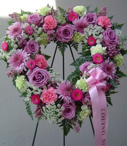 Funeral Heart Flower Spray 
