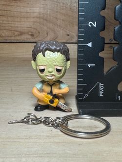 Leather Face Mini 2" Toy Action Figure Texas Chainsaw Massacre Keychain #scrappy