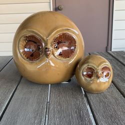 Decorative Ceramic Owls