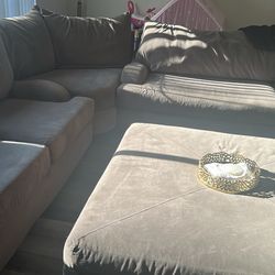 Large Sectional With Ottoman