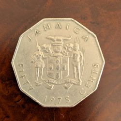 Jamaican 50 Cent Piece 1975