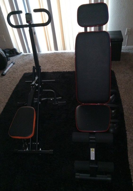 Weight Bench And A Squat Machine