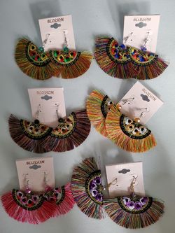 Boho Hippie Tassel earrings