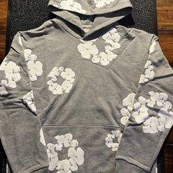 Demin tear white on grey S and L only