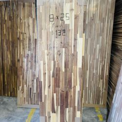 8 ft. L x 25 in. D Finished Acacia Butcher Block Countertop With Square Edge ( Thickness 1.5 inch)  $132 