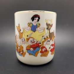 Vintage 1960's Disney Snow White & The Seven Dwarfs Coffee Mug 