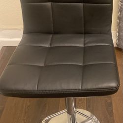 Black Adjustable Bar Stools 