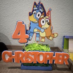Bluey Birthday Party Centerpieces