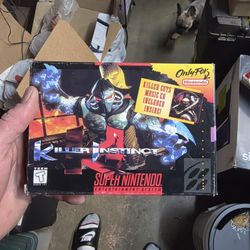 Killer Instict Snes Game BOX AND MANUAL ONLY