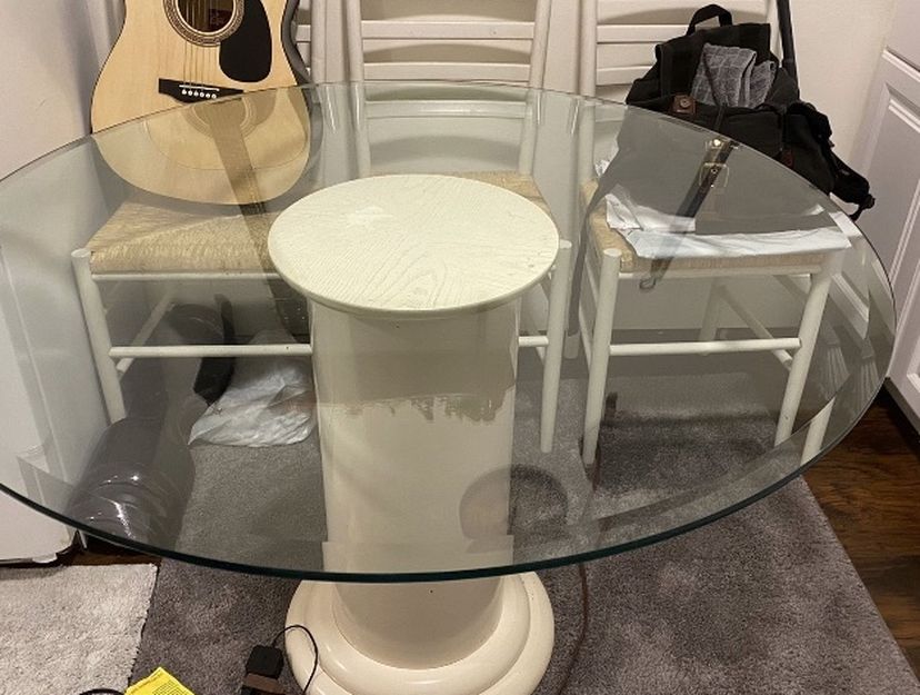 Glass Table With Stand