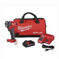 Milwaukee M18 FUEL 18-Volt Lithium-Ion Brushless Cordless 3/8 in. Compact Impact Wrench w/Friction Ring High Output Kit
