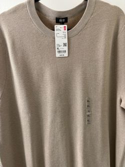 Uniqlo Knitted T-Shirt Beige XL