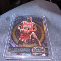 Dennis Rodman Fleer Metal Universe Basketball Card 