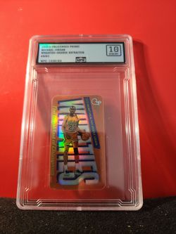 Michael Jordan Wheaties Mini Tobacco Orange Refractor Insert Card Bulls MPE 10 GEM MT
