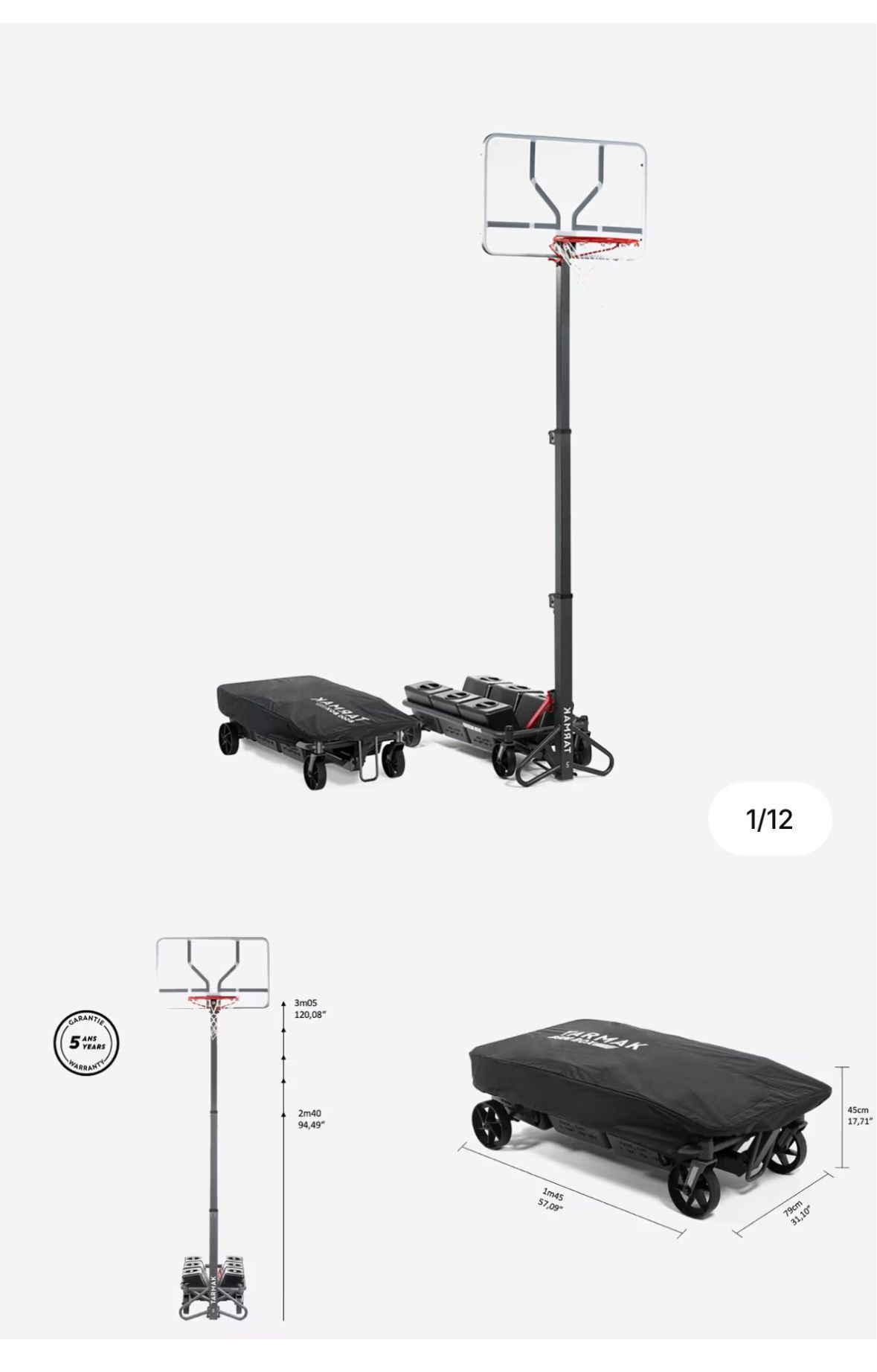 Transportable Basketball Hoop