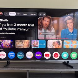 Hisense be 55"" Smart TV Mini-LED ULED 4K With Protection Plan