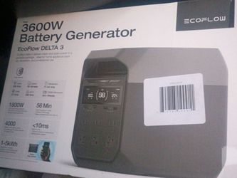 EcoFlow DELTA 3 3600W Portable Battery Generator